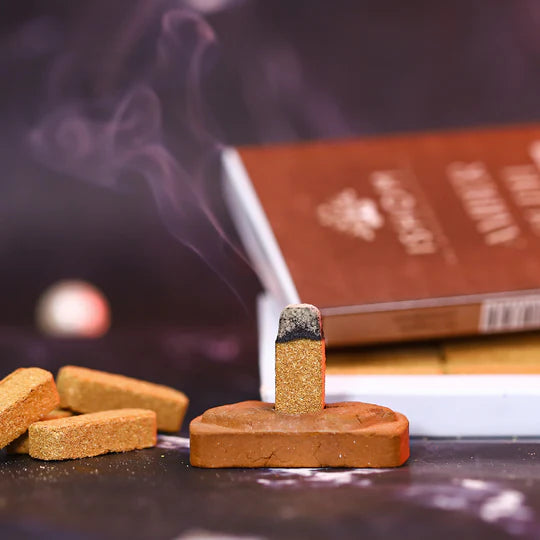 Ishom Amber Oudh Incense Bricks – Premium Warm & Woody Aromatherapy Experience