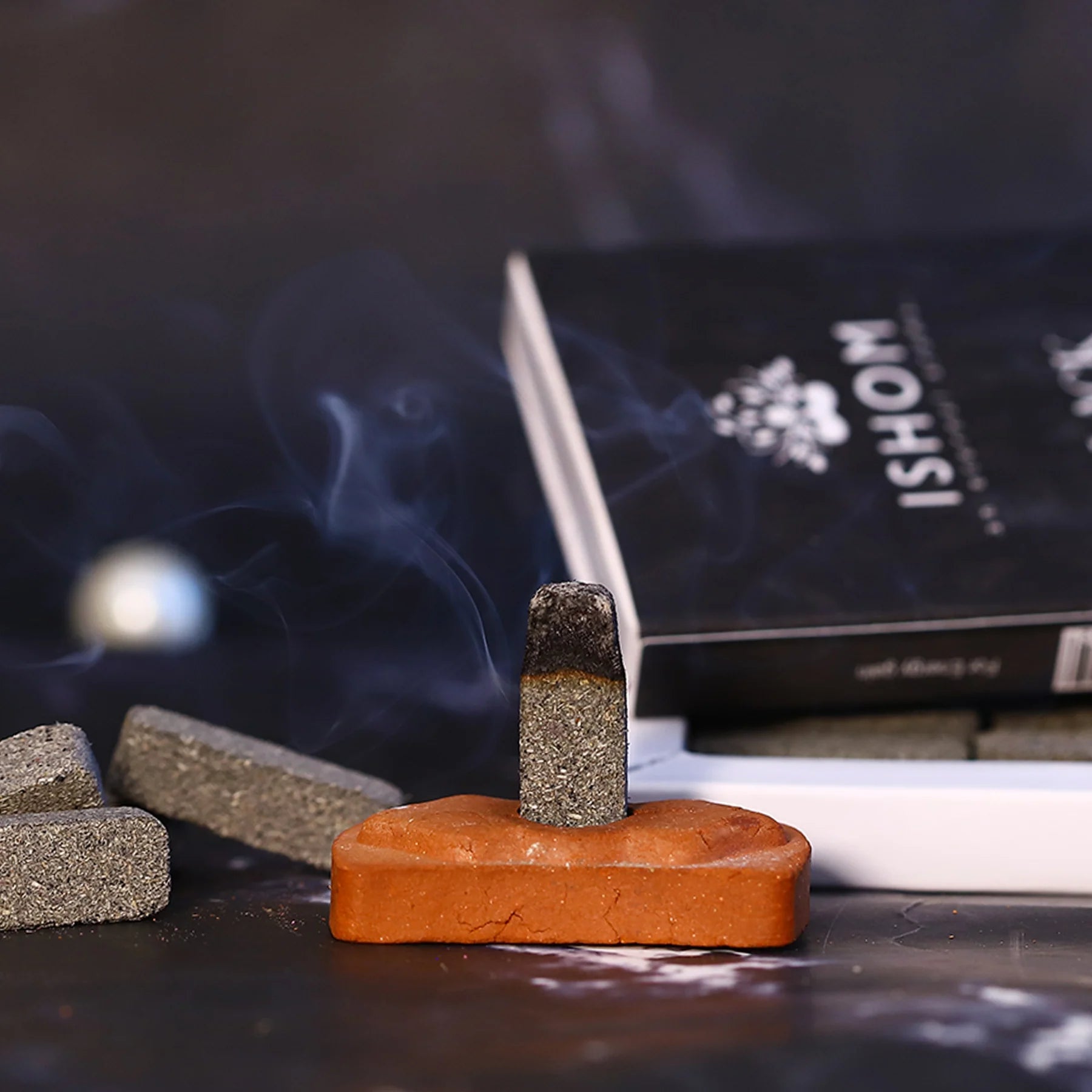 Black Oudh Incense Bricks