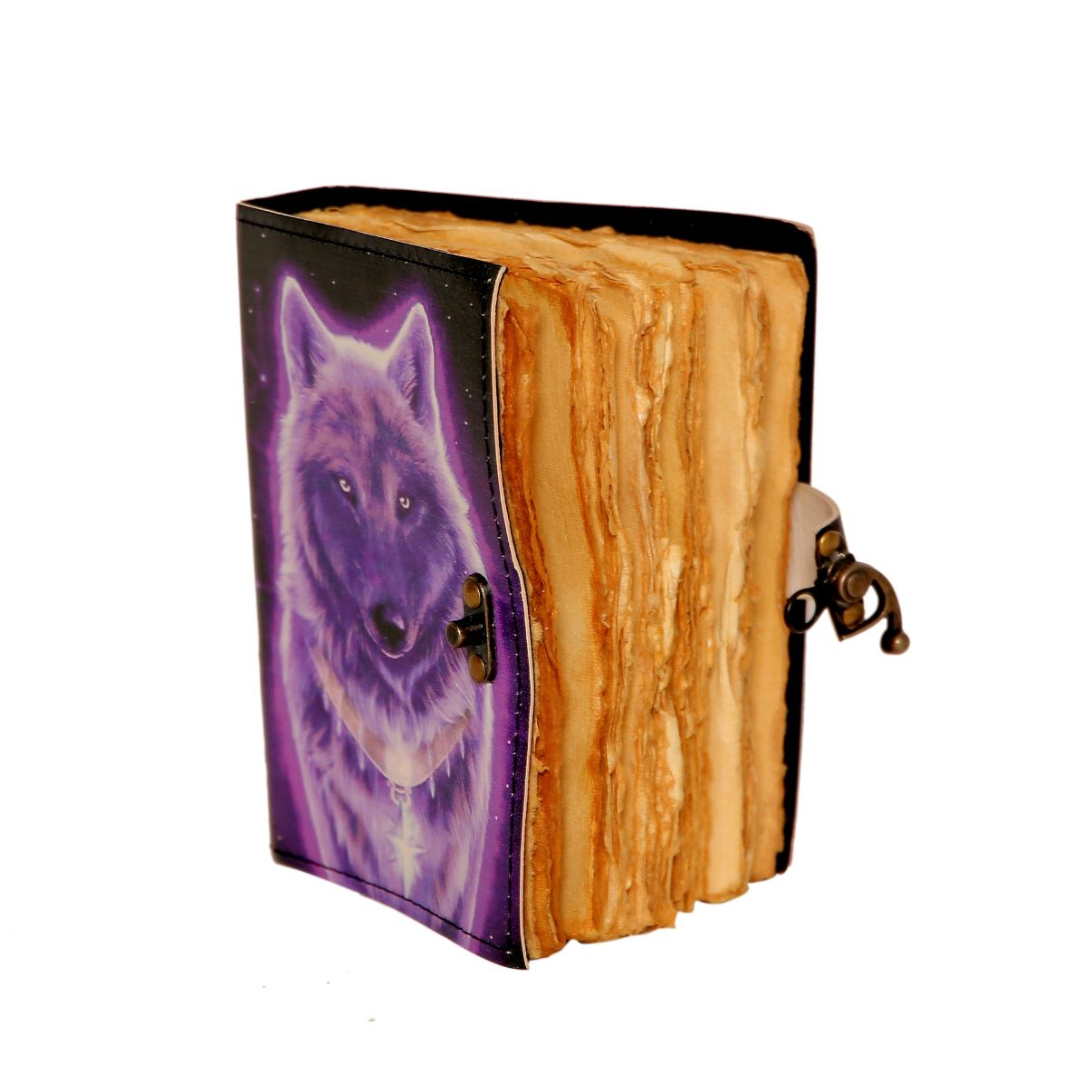 Wolf Handmade Journal – Rustic Artistic Writing & Sketchbook Notebook