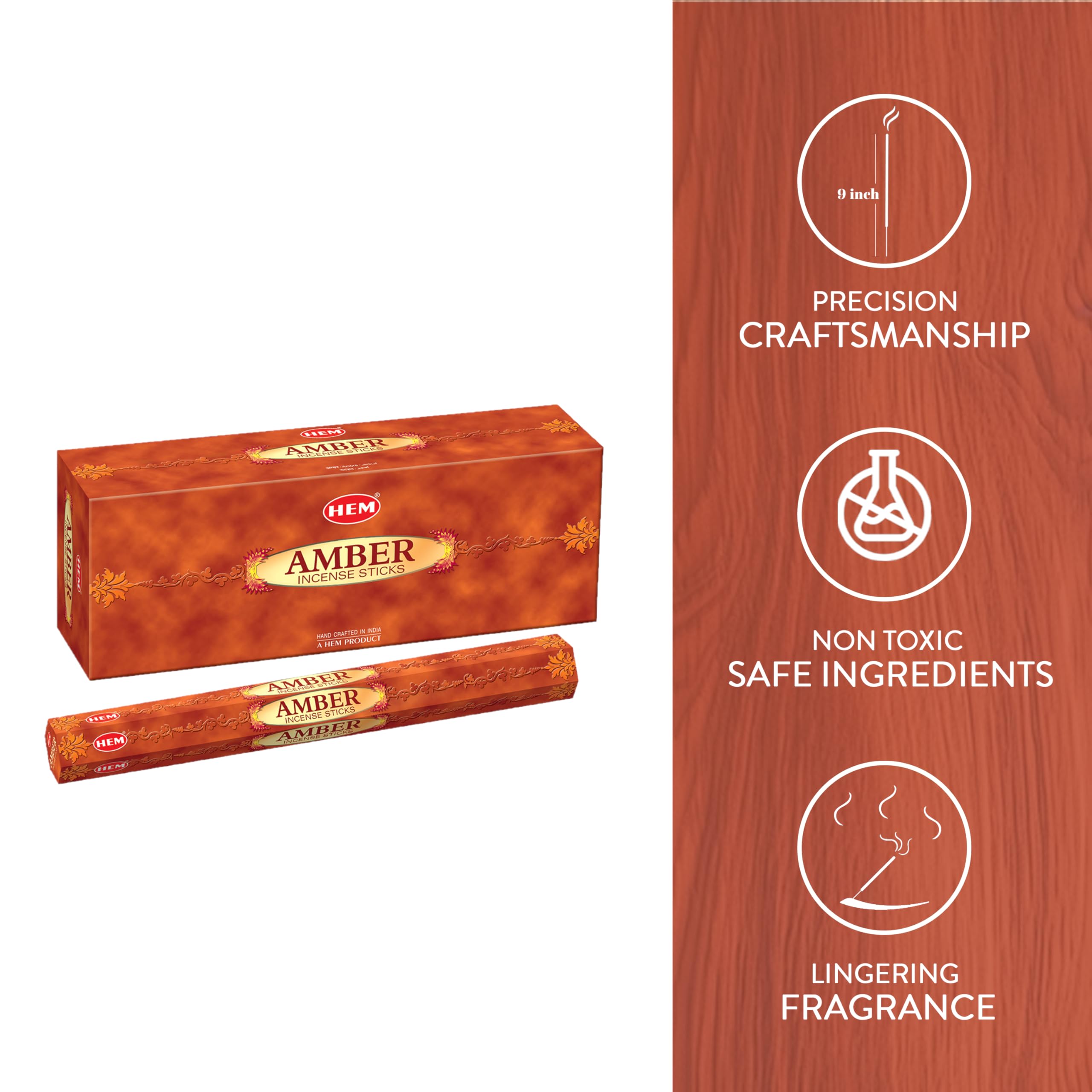 HEM Incense Sticks – Amber (20 Sticks)