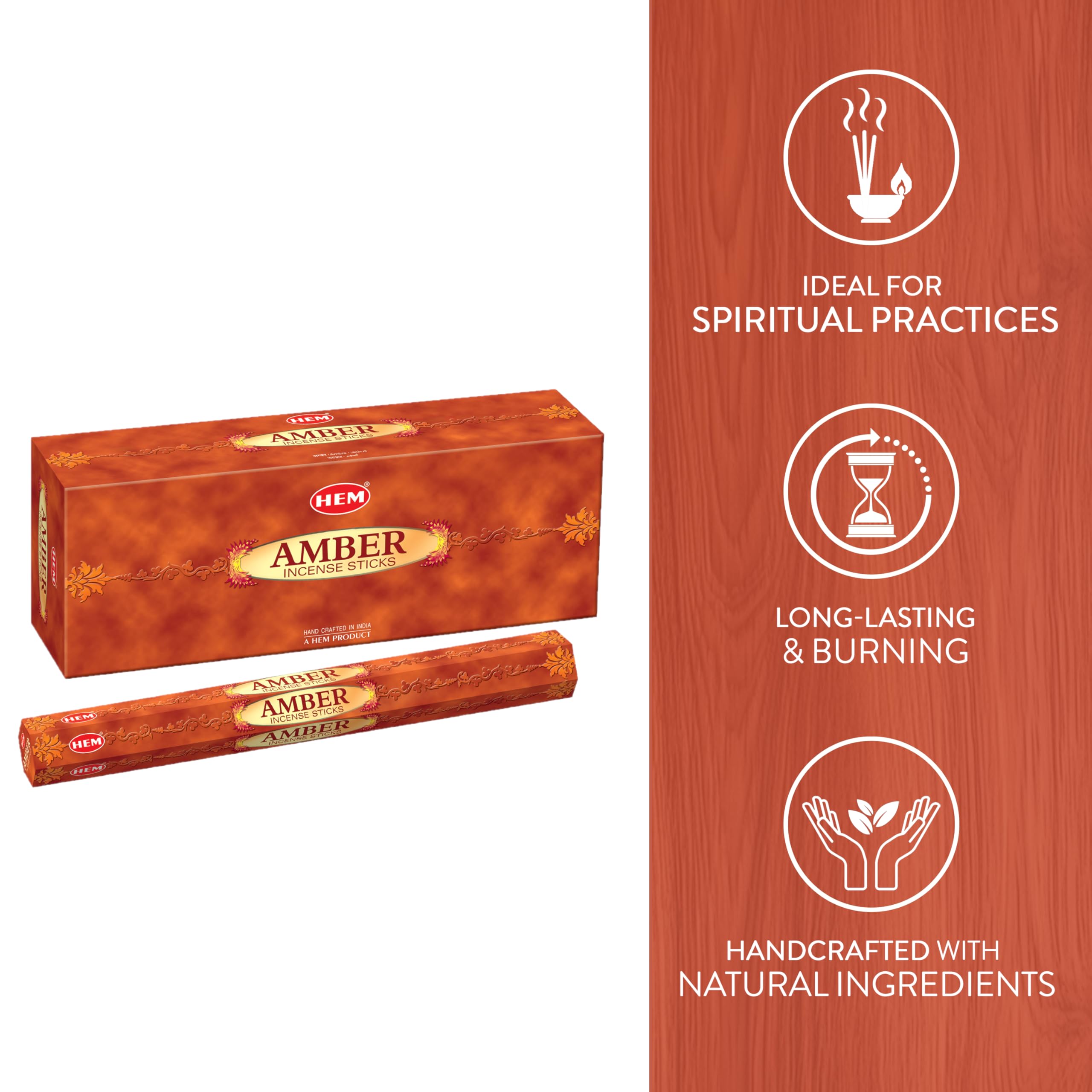 HEM Incense Sticks – Amber (20 Sticks)
