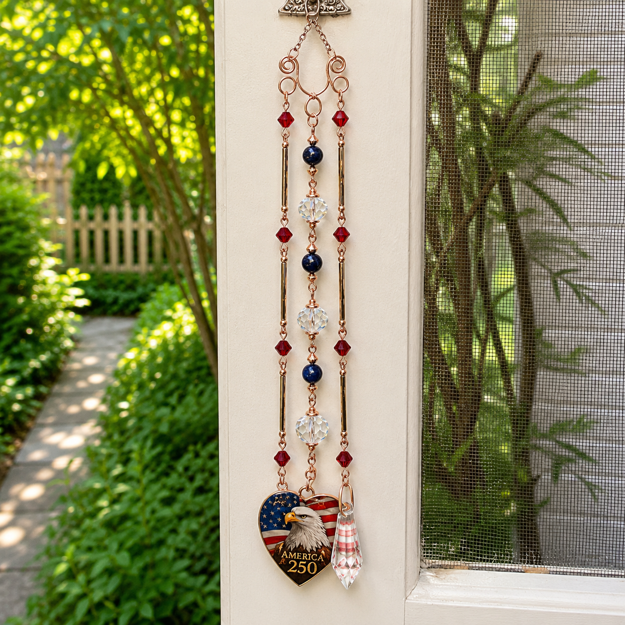 America 250 Commemorative Crystal Suncatcher I