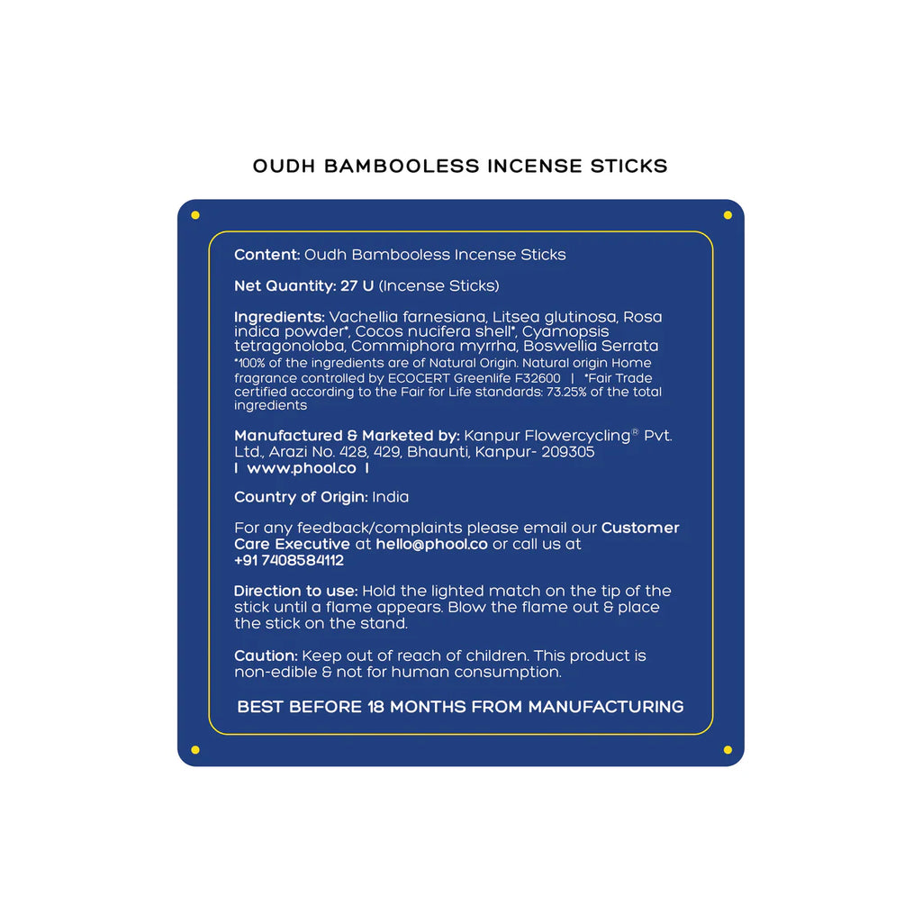 Bambooless Oudh Incense
