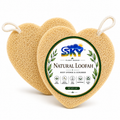 Organic Bath Loofah Natural Sun Dried | Gently Removes Impurities & Dead Skin