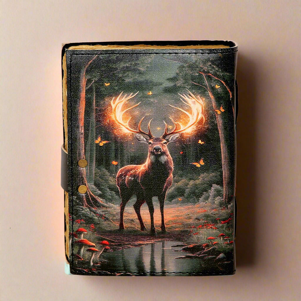 Deer Handmade Journal – Rustic Nature Writing & Sketchbook Notebook