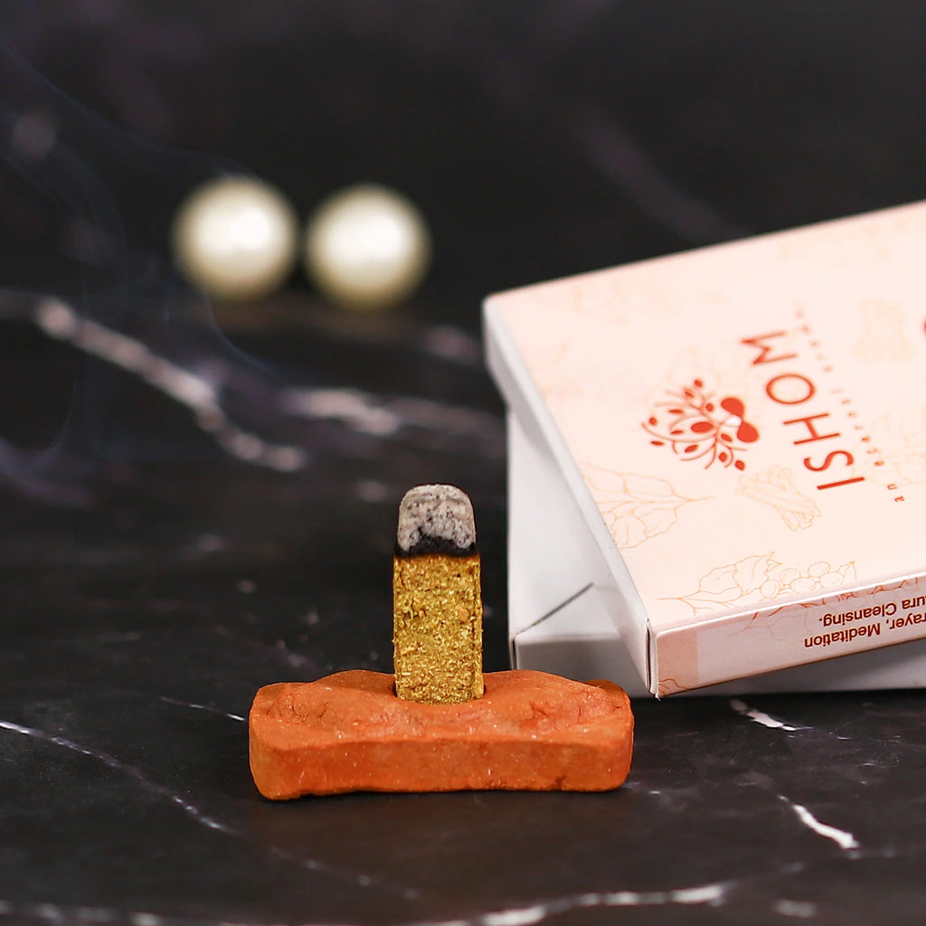 Ishom Palo Santo Incense Bricks – Smokeless Cleansing Aroma for Meditation