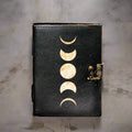 Moon Phase Handmade Journal – Celestial Writing & Mindfulness Notebook