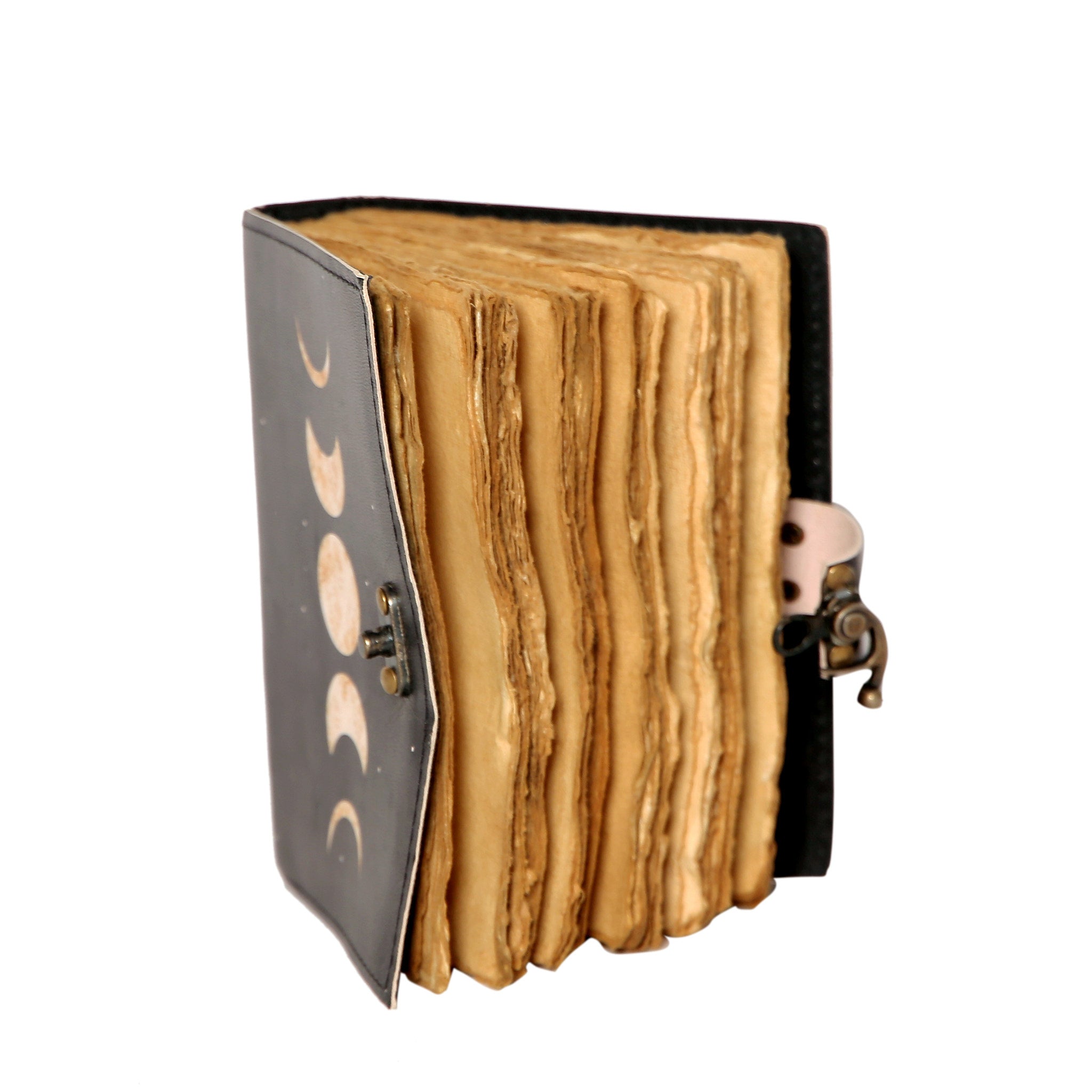 Moon Phase Handmade Journal – Celestial Writing & Mindfulness Notebook