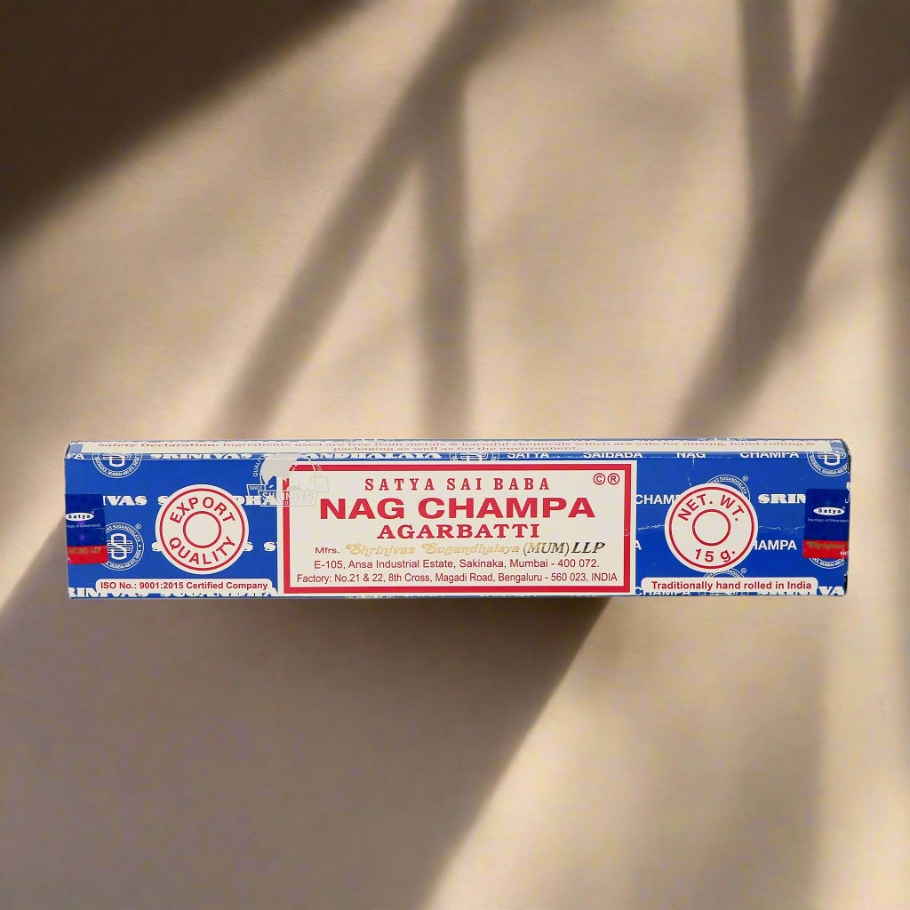 Satya Nag Champa Incense Sticks (Box of 12) – Original & Long-Lasting