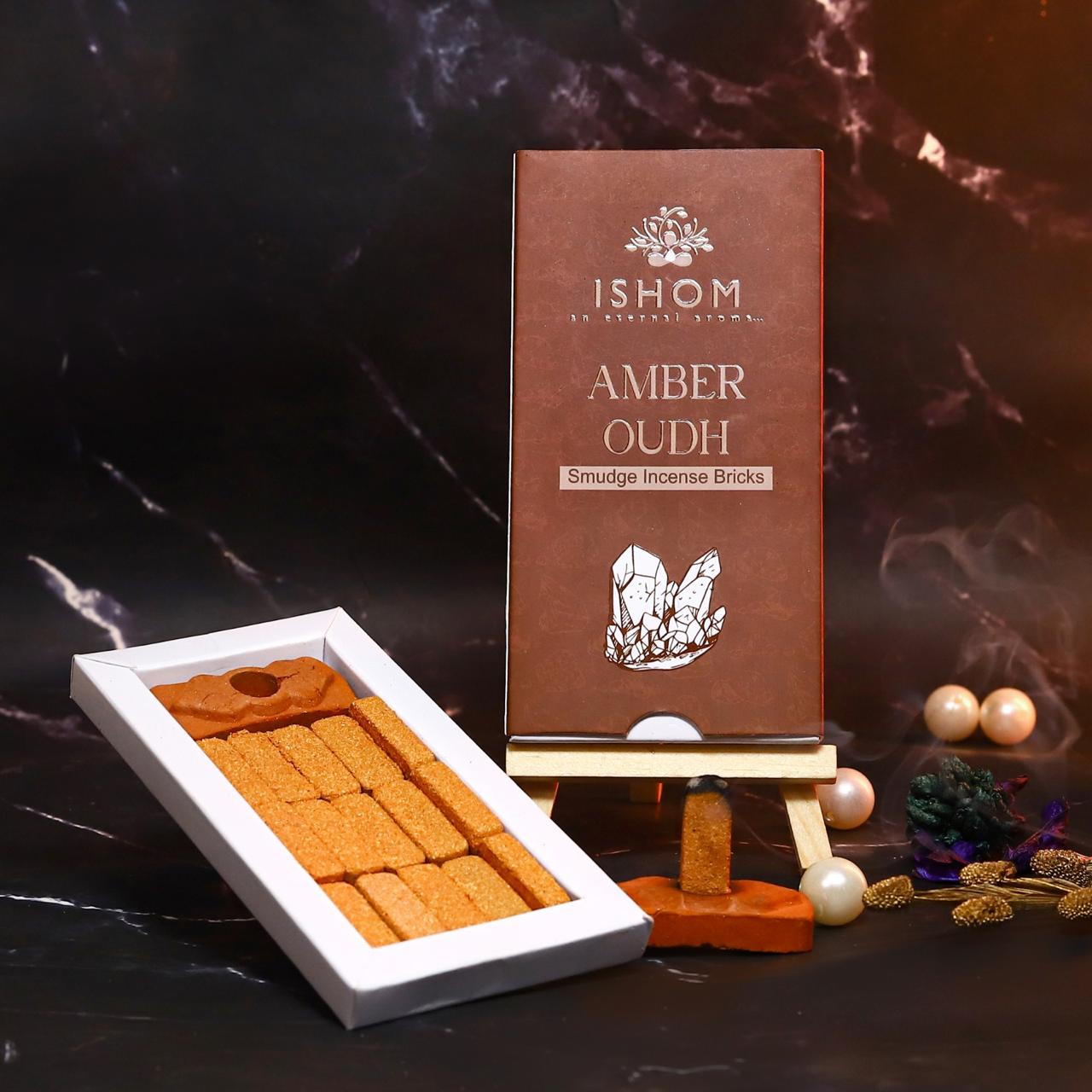 Amber Oudh Incense Bricks