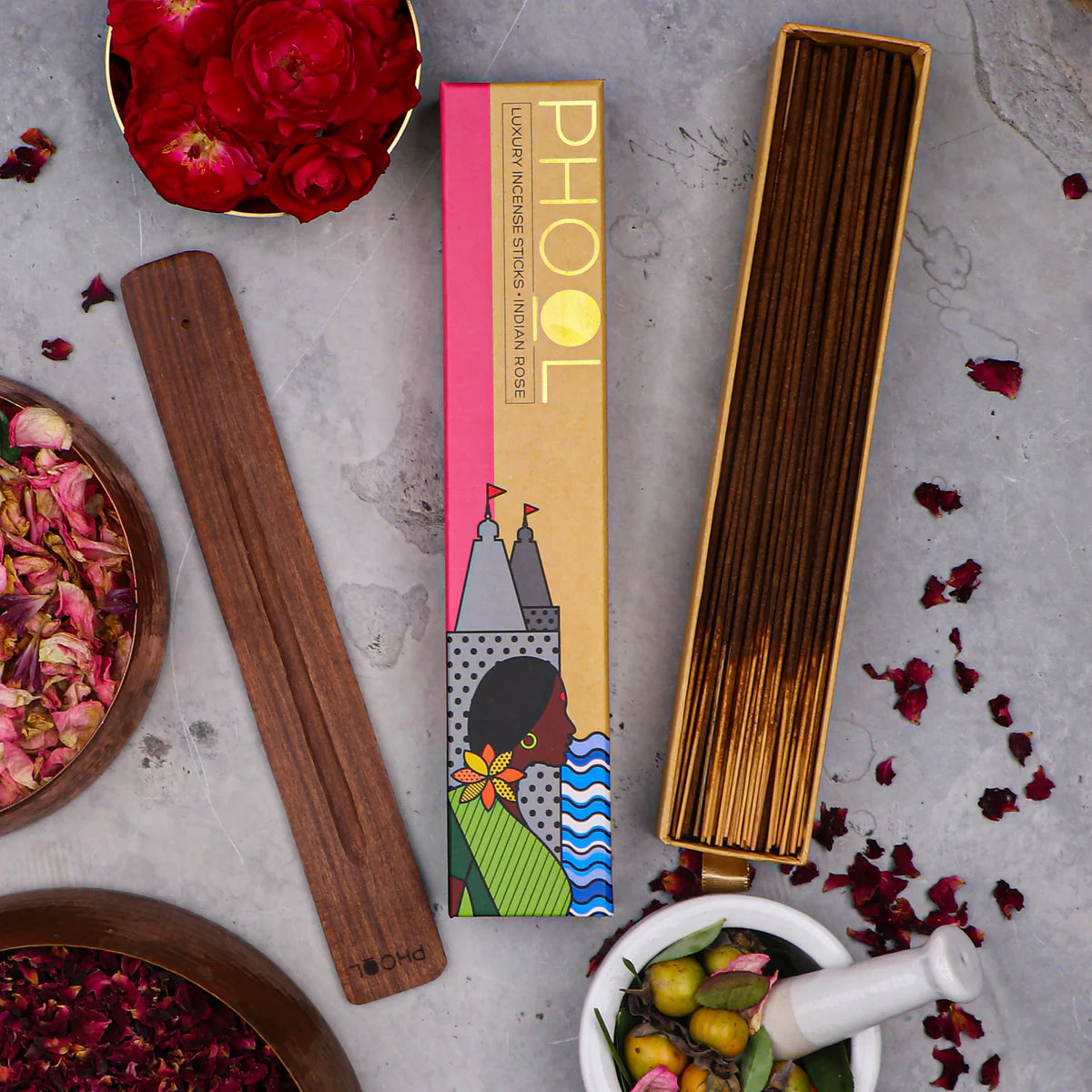 Phool Indian Rose Incense Sticks