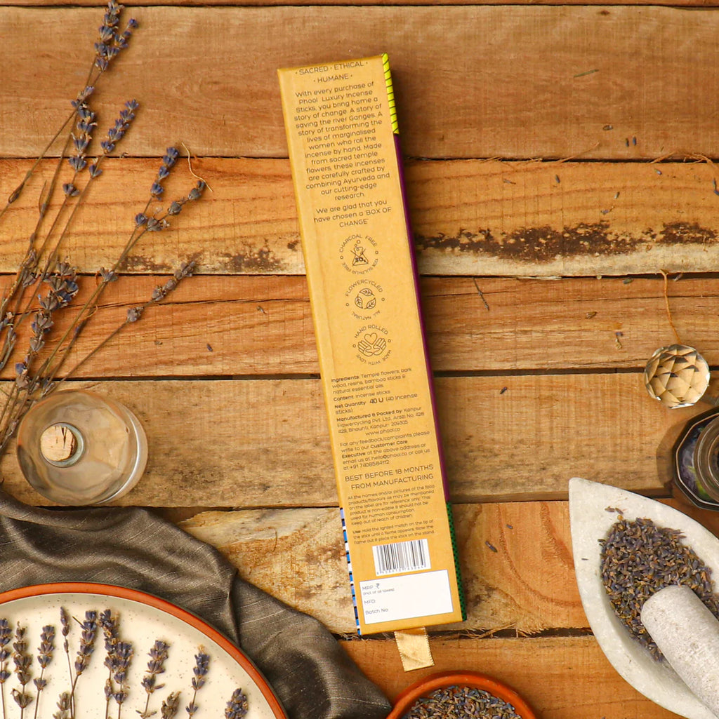 Phool Lavender Incense Sticks for Relaxation & Better Sleep
