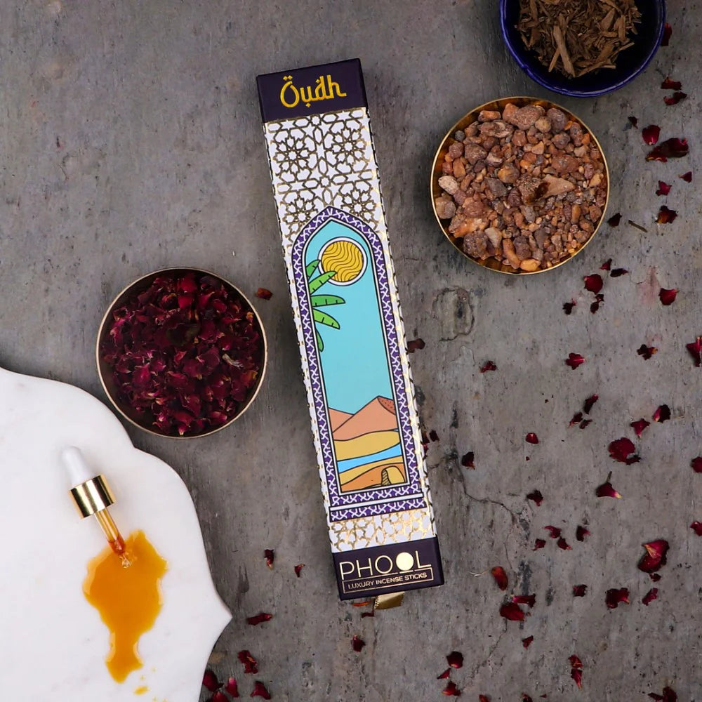 Phool Oudh Incense Sticks for Luxury Aroma & Deep Relaxation