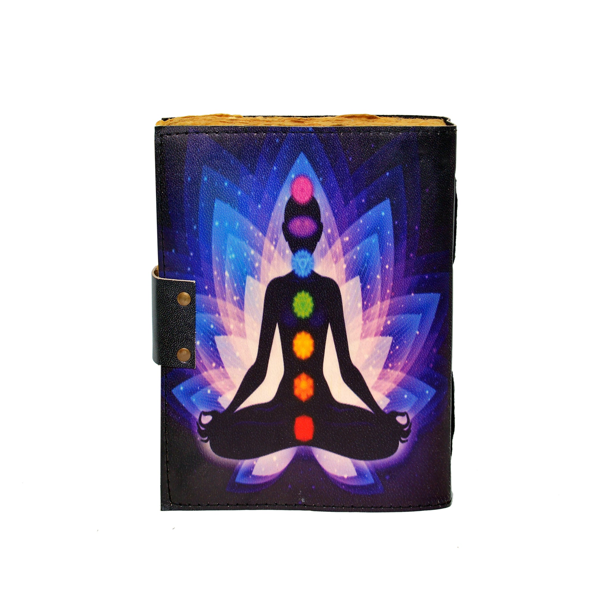 Jotter with chakra design on a white background