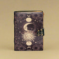 Sunmoon Phase Handmade Journal – Celestial Writing & Mindfulness Notebook