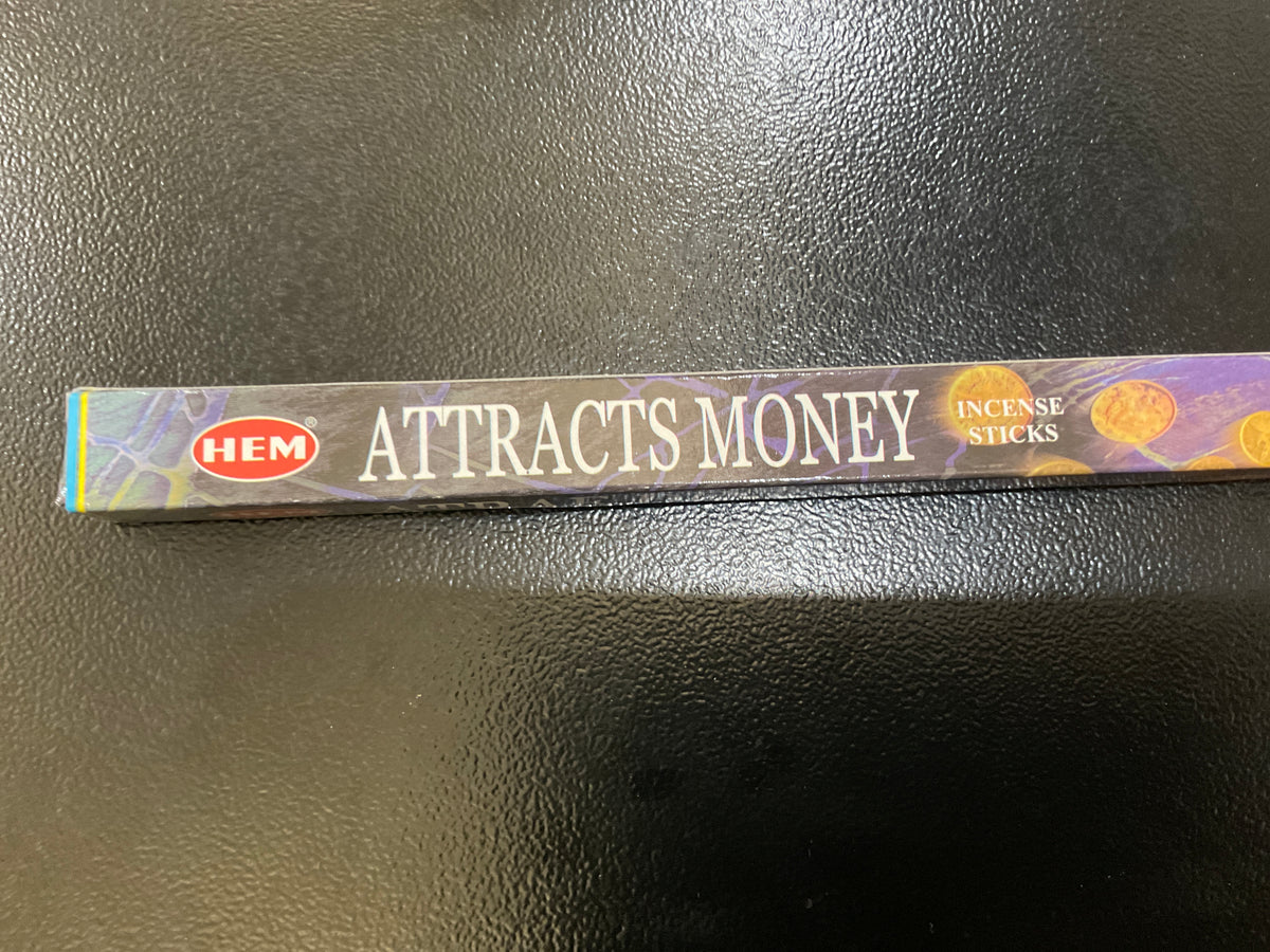 HEM ATTRACTS MONEY- Square 8 Stick Box